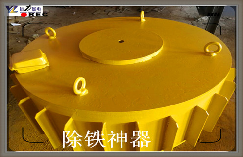 皮帶機(jī)電磁除鐵器對磁性系統(tǒng)具有足夠強(qiáng)的繞組張力